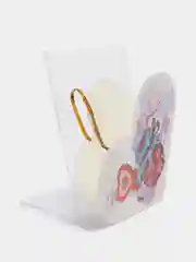 Тёмно-бордовый валентинка открытка 7,5х7,5