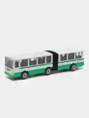Автобус с резинкой "ТЕХНОПАРК", металлический, 12 см