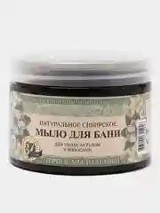 Мыло для бани Рецепты бабушки Агафьи "Черное мыло Агафьи" для волос и тела, 500 мл
