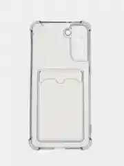 Черный чехол Samsung Galaxy A13 А23 А33 А53 А12 А22 А32 А52 S20 S21 FE S21 22, c карманом для карт