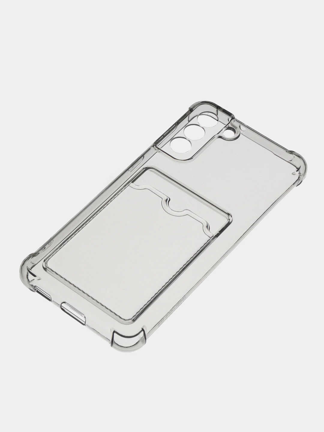 Черный чехол Samsung Galaxy A13 А23 А33 А53 А12 А22 А32 А52 S20 S21 FE S21 22, c карманом для карт