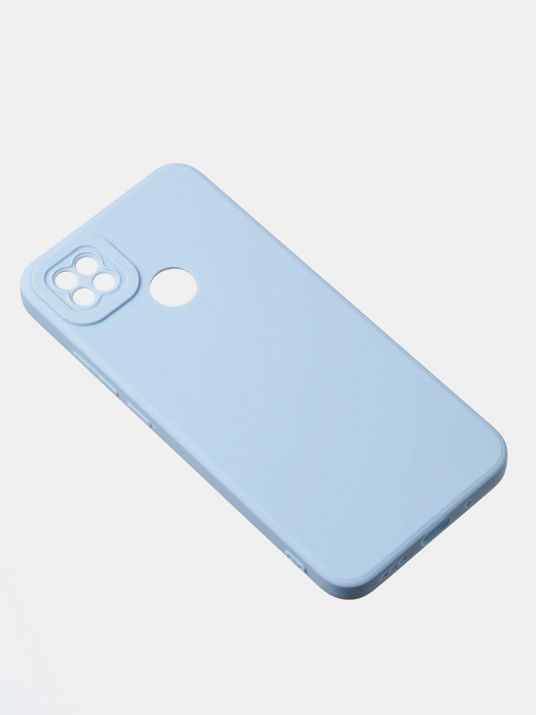 Голубой чехол для Xiaomi Redmi 9C / Redmi 10A матовый с дополнительной защитой камеры