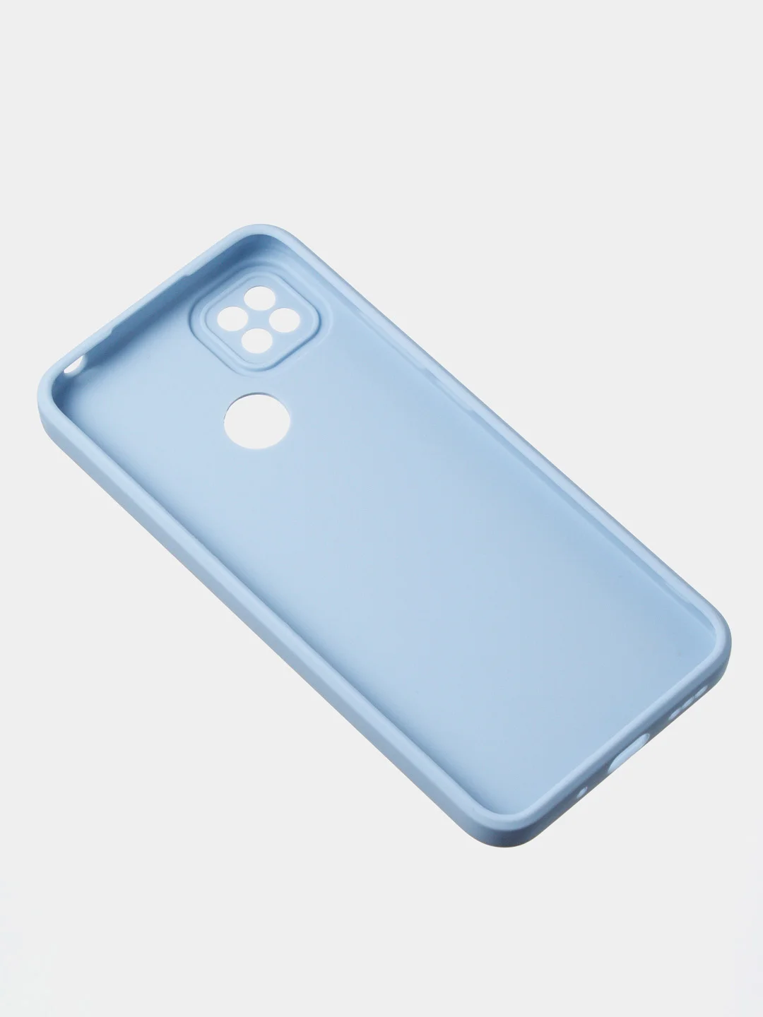 Голубой чехол для Xiaomi Redmi 9C / Redmi 10A матовый с дополнительной защитой камеры
