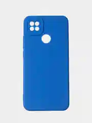 Синий чехол для Xiaomi Redmi 9C / Redmi 10A матовый с дополнительной защитой камеры