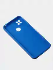 Синий чехол для Xiaomi Redmi 9C / Redmi 10A матовый с дополнительной защитой камеры