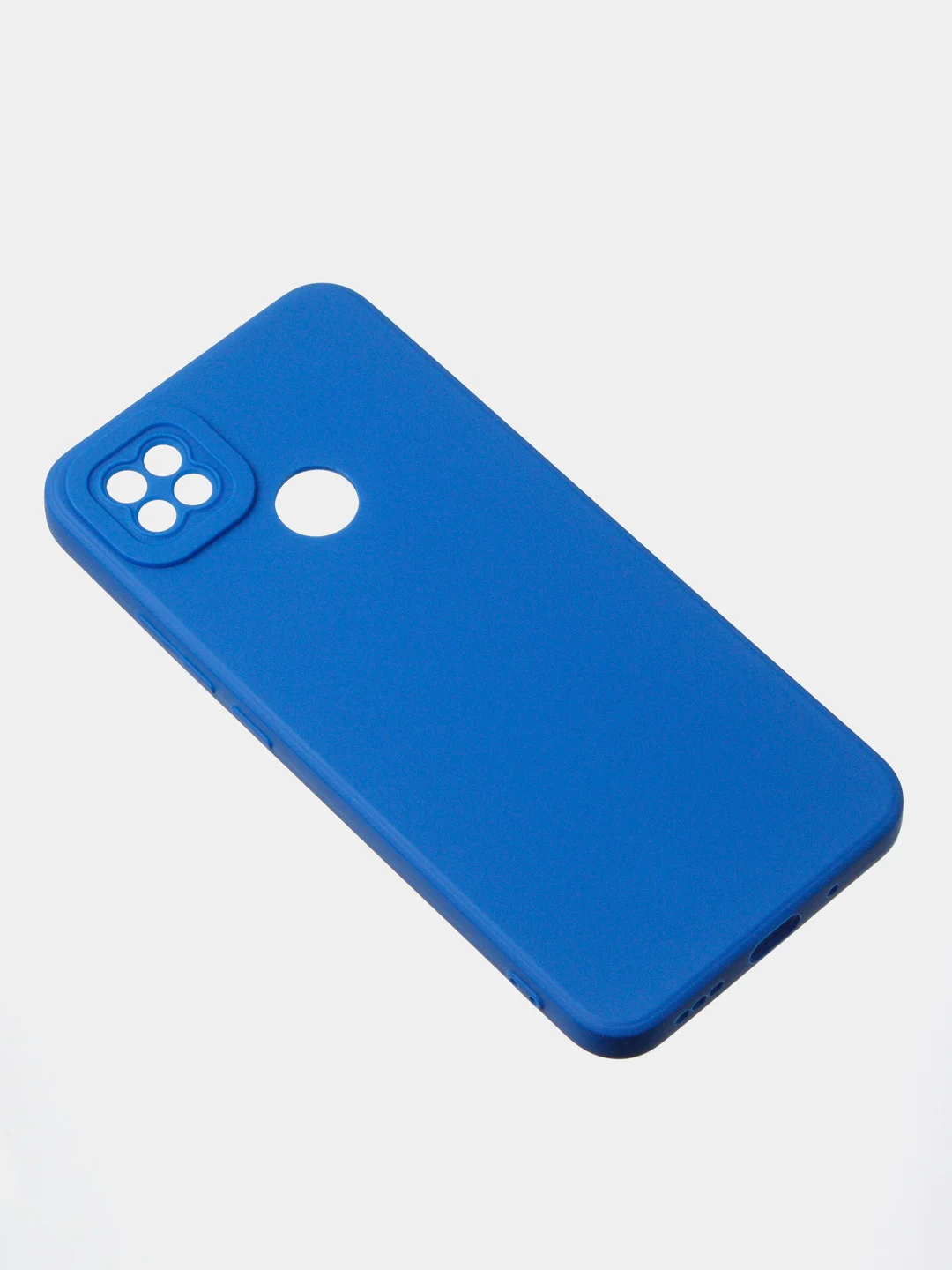 Синий чехол для Xiaomi Redmi 9C / Redmi 10A матовый с дополнительной защитой камеры
