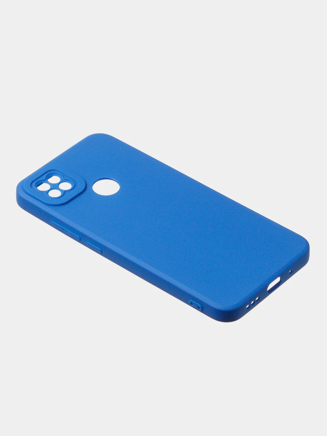 Синий чехол для Xiaomi Redmi 9C / Redmi 10A матовый с дополнительной защитой камеры