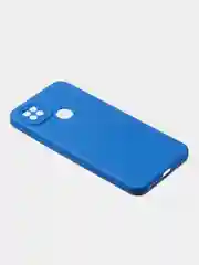 Синий чехол для Xiaomi Redmi 9C / Redmi 10A матовый с дополнительной защитой камеры