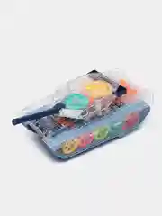 Зеленый прозрачный танк с шестеренками