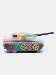 Зеленый прозрачный танк с шестеренками