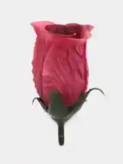 Бордовый искусственный цветок, бутон розы