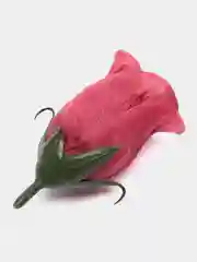 Бордовый искусственный цветок, бутон розы