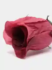 Бордовый искусственный цветок, бутон розы