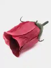 Бордовый искусственный цветок, бутон розы