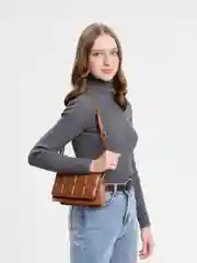 Коричневый сумка женская, через плечо