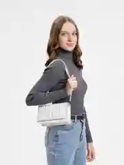 Белый сумка женская, через плечо