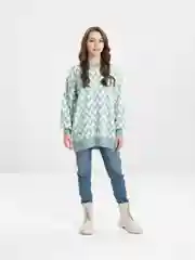 Бежевый свитер оверсайз oversize