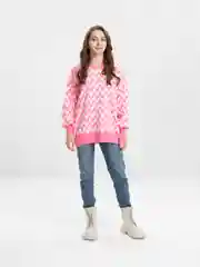 Розовый свитер оверсайз oversize