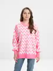 Розовый свитер оверсайз oversize