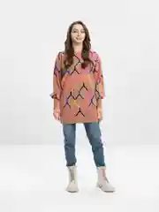 Тёмно-розовый свитер оверсайз oversize