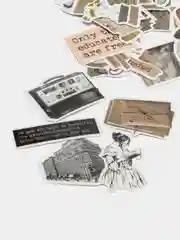Серый стикеры "Картины", искусство, наклейки 50 штук