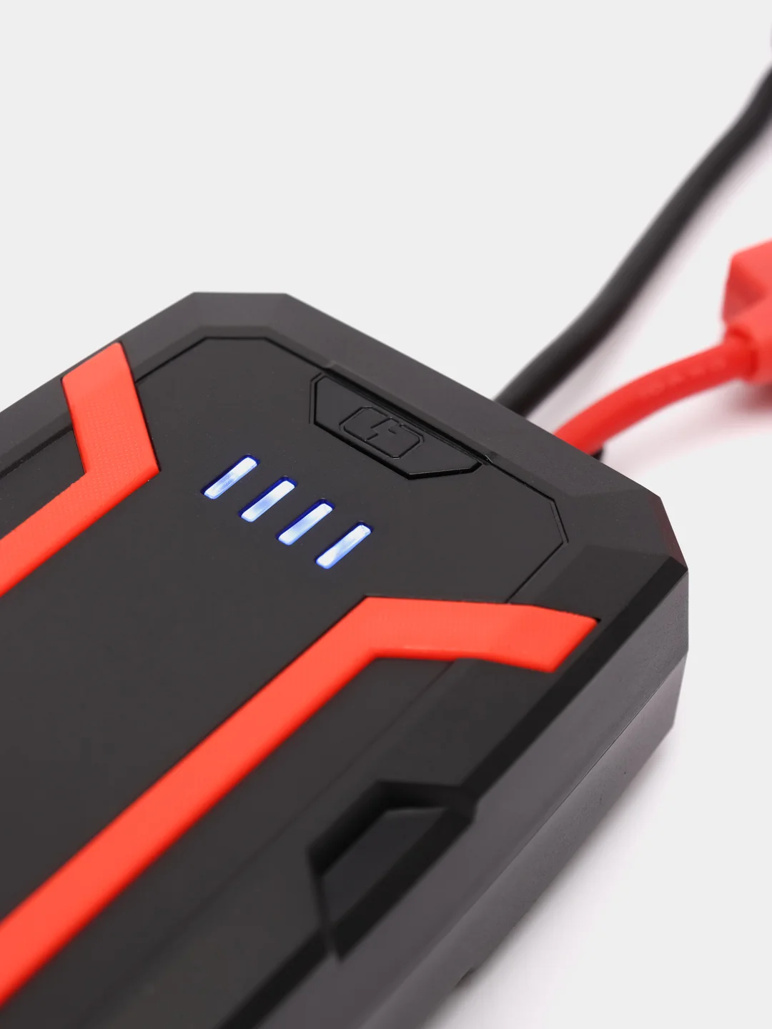 Красный пусковое зарядное устройство для автомобилей Jump Starter 12000 мач, пускач для авто