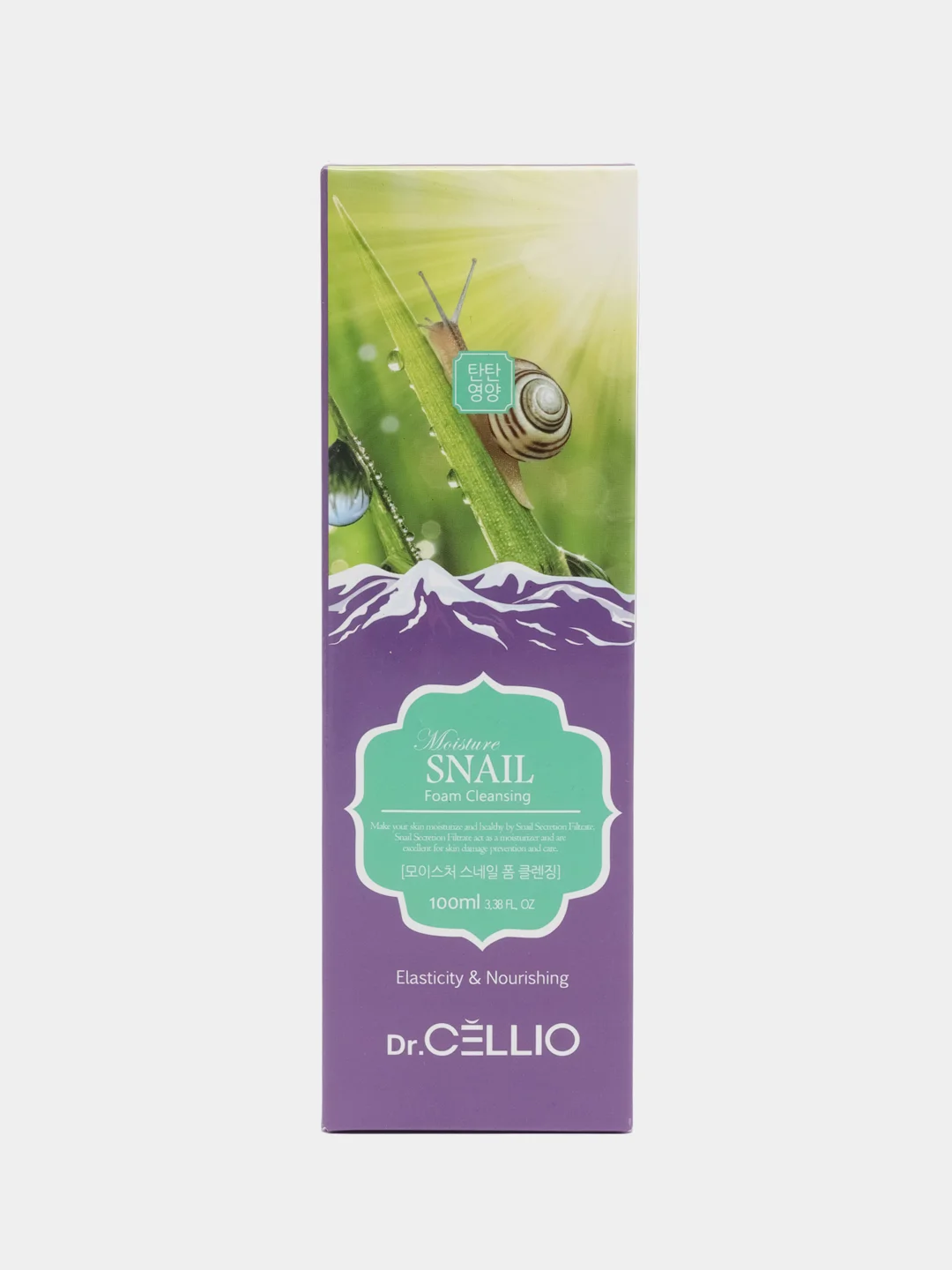 Пенка для лица с муцином улитки Dr.CELLIO G70 MOISTURE SNAIL FOAM CLEANSING, 100 мл