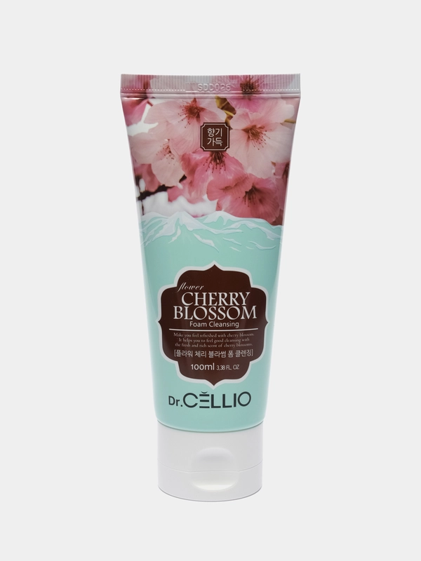Пенка для умывания с экстрактом вишни Dr.CELLIO FLOWER CHERRY BLOSSOM, 100 мл