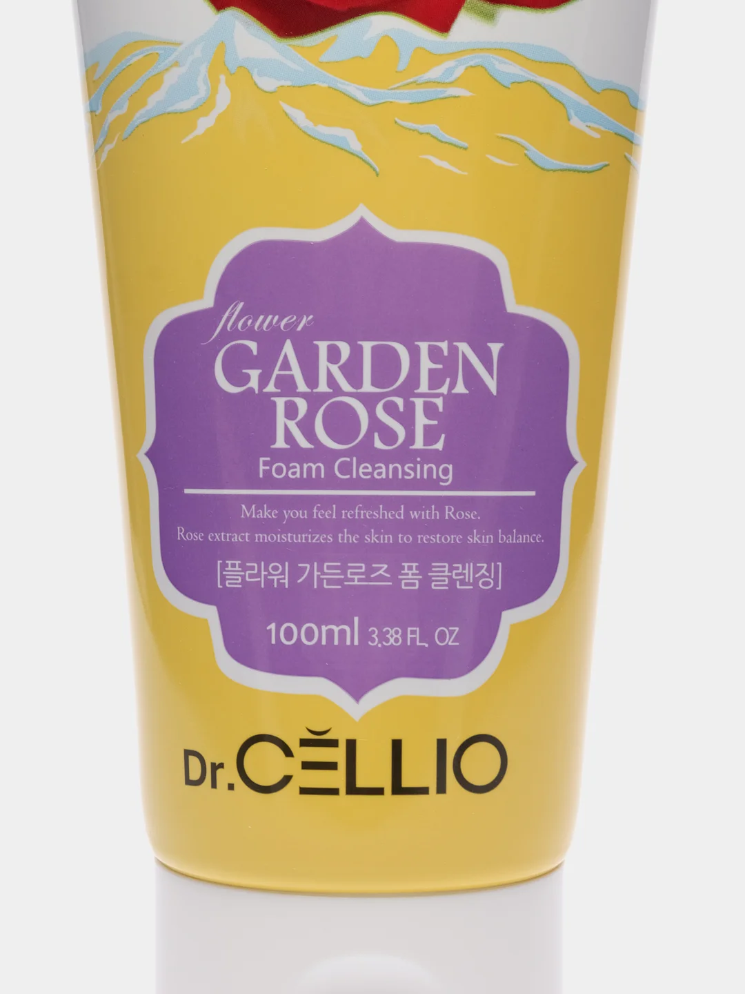 Пенка для умывания с экстрактом розы Dr.CELLIO, FLOWER GARDEN ROSE, 100 мл