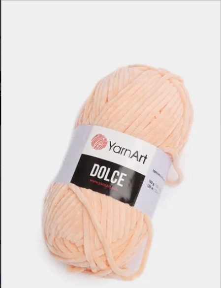 Пряжа YarnArt Dolce плюшевая, микрополиэстер, 100 г, 120 м