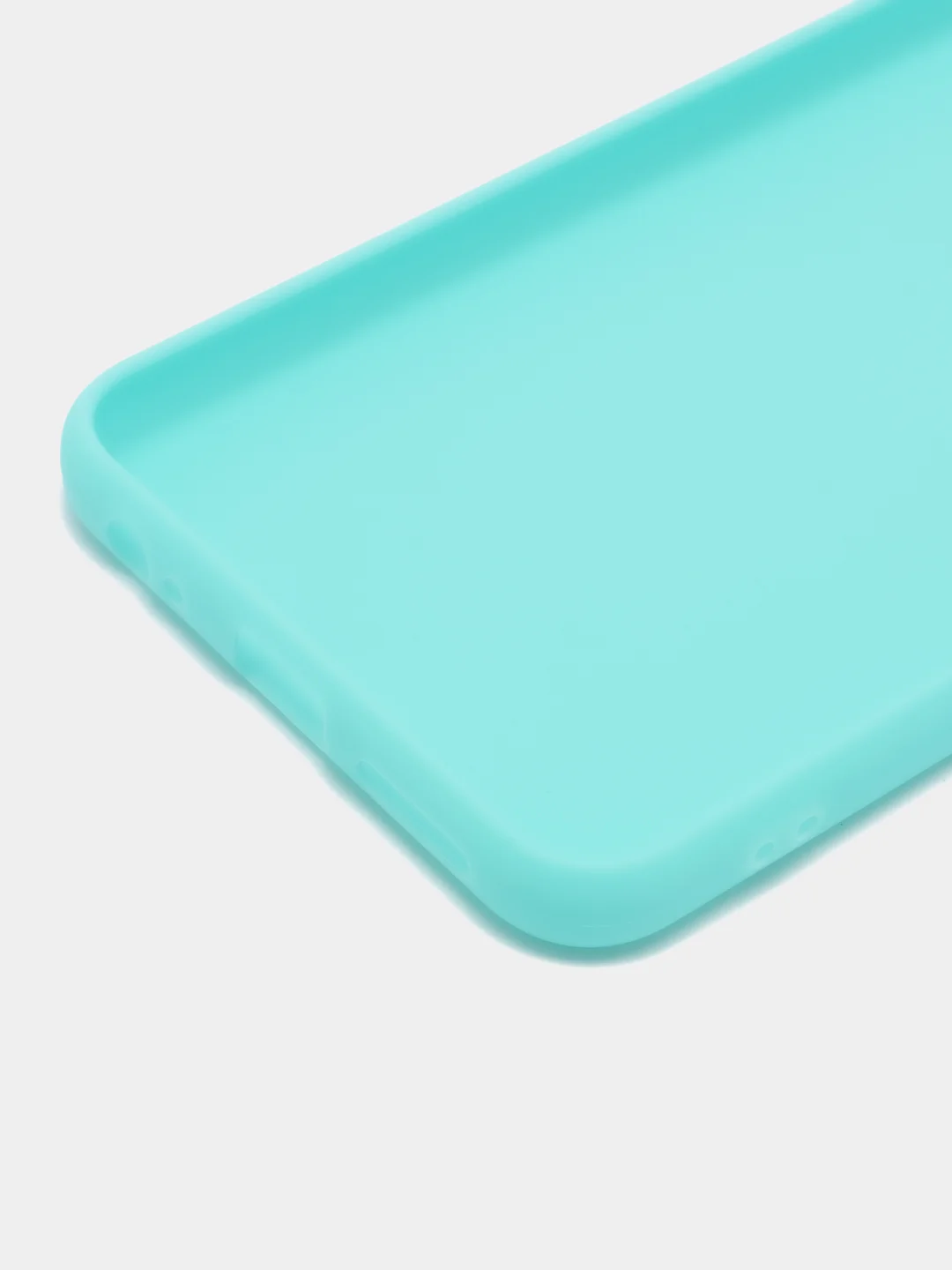Бирюзовый чехол для Tecno POVA 4 (Техно Пова 4), силиконовый прозрачный