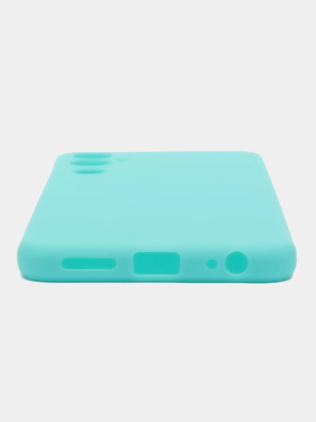 Бирюзовый чехол для Tecno POVA 4 (Техно Пова 4), силиконовый прозрачный