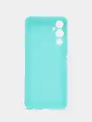 Бирюзовый чехол для Tecno POVA 4 (Техно Пова 4), силиконовый прозрачный