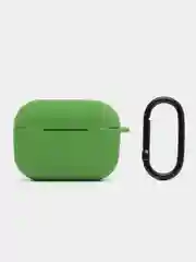 Лайм чехол для наушников AirPods Pro 2, силиконовый, с карабином