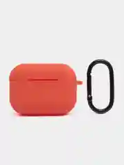 Рыжий чехол для наушников AirPods Pro 2, силиконовый, с карабином