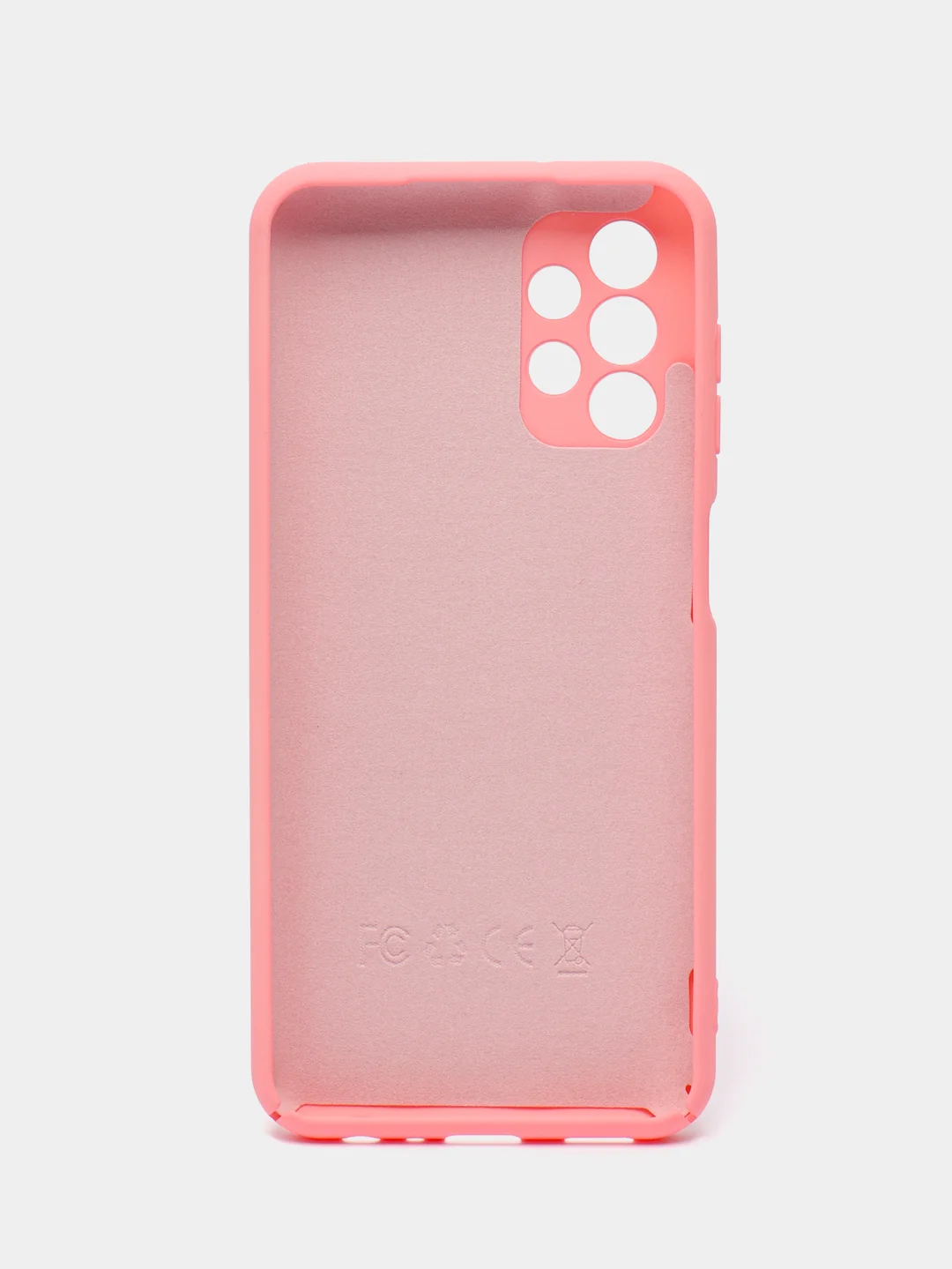 Кораллово-розовый чехол Silicone Cover для Samsung Galaxy A13, Самсунг Галакси А13 4G, силиконовый