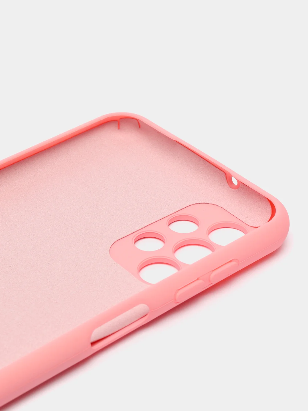 Кораллово-розовый чехол Silicone Cover для Samsung Galaxy A13, Самсунг Галакси А13 4G, силиконовый