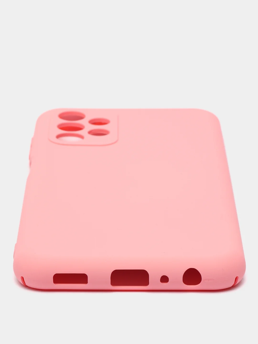 Кораллово-розовый чехол Silicone Cover для Samsung Galaxy A13, Самсунг Галакси А13 4G, силиконовый