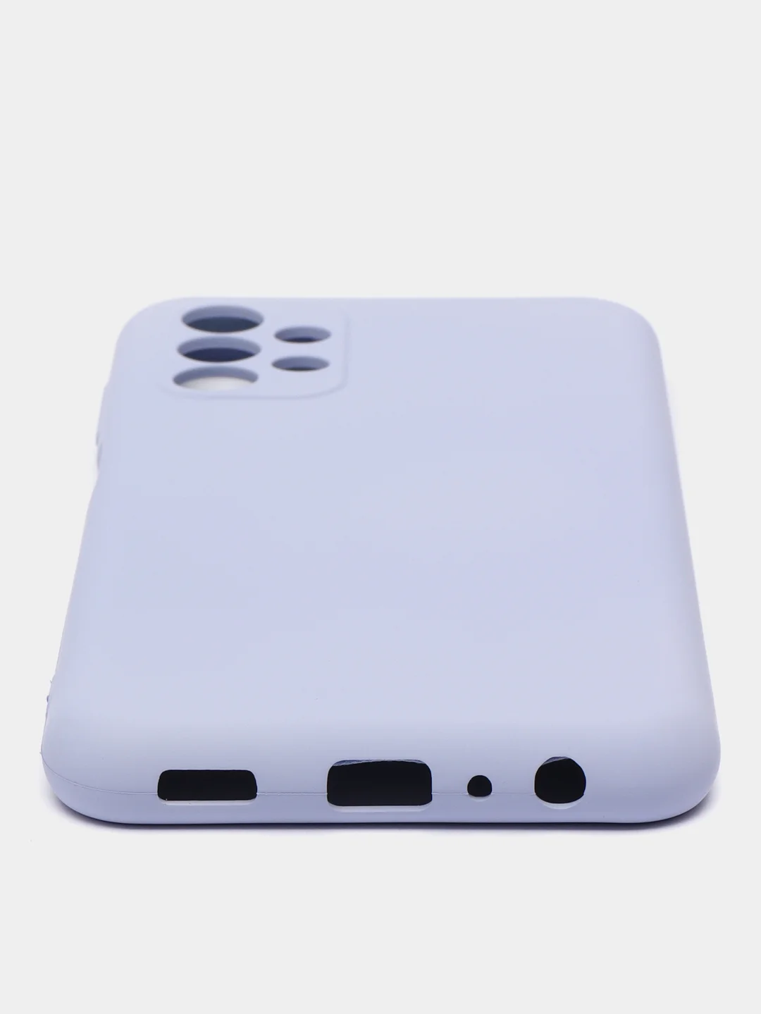 Сиреневый чехол Silicone Cover для Samsung Galaxy A13, Самсунг Галакси А13 4G, силиконовый