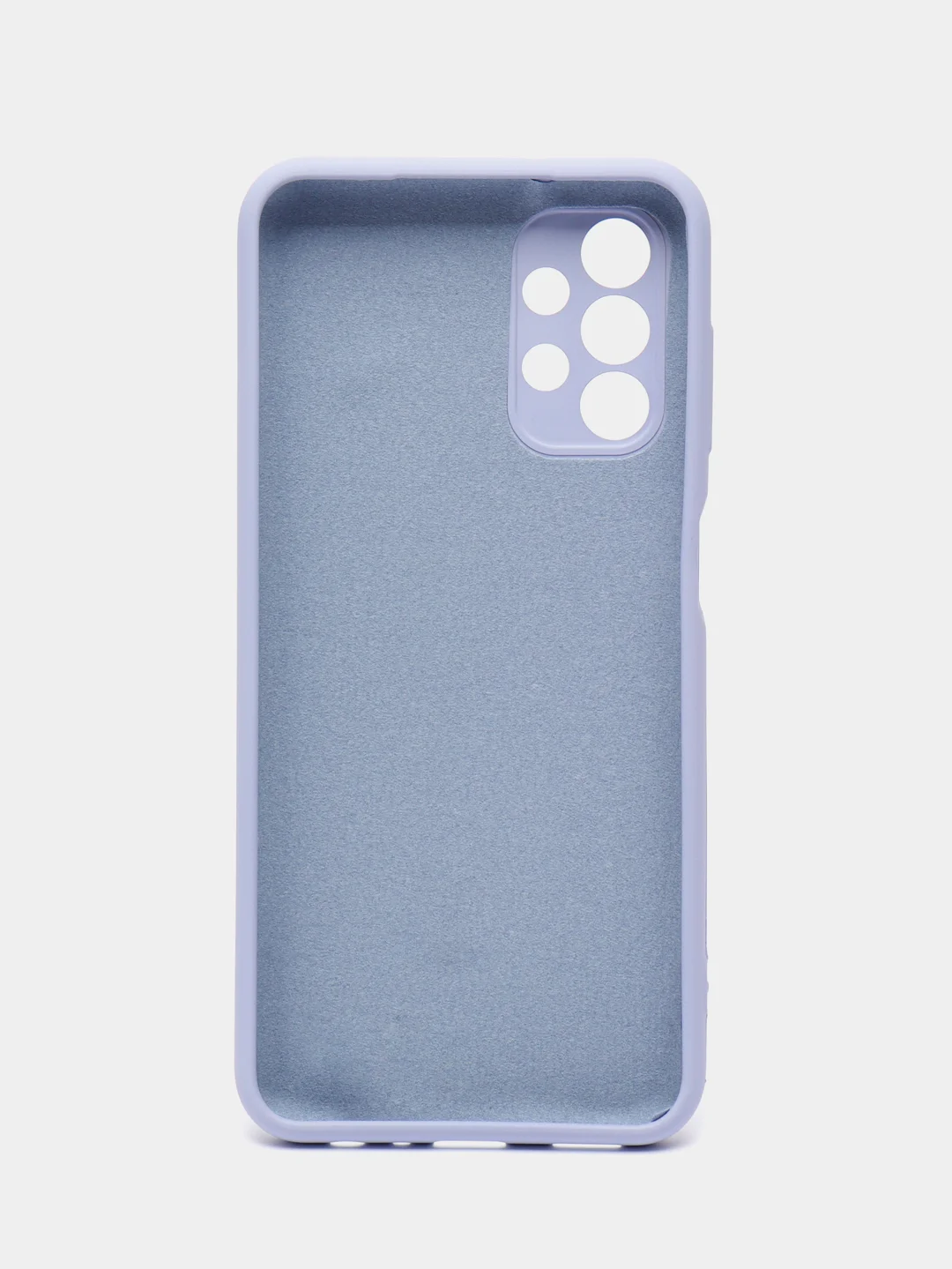Сиреневый чехол Silicone Cover для Samsung Galaxy A13, Самсунг Галакси А13 4G, силиконовый