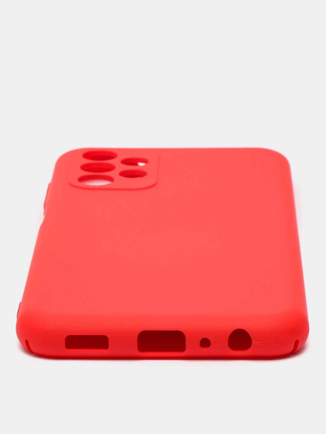 Алый чехол Silicone Cover для Samsung Galaxy A13, Самсунг Галакси А13 4G, силиконовый