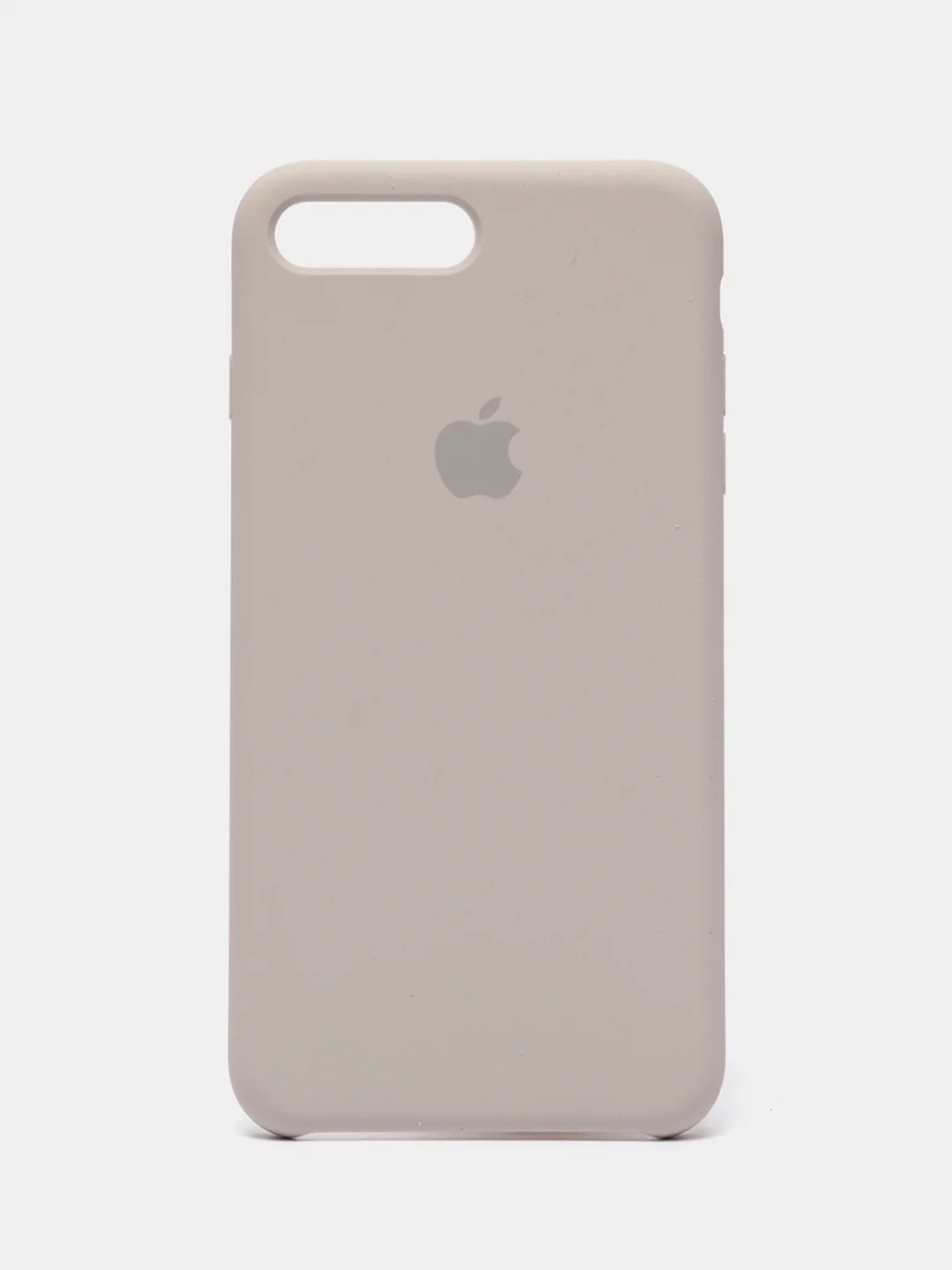 Серебряный чехол Silicone Case для iPhone 7 Plus / iPhone 8 Plus
