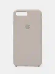 Серебряный чехол Silicone Case для iPhone 7 Plus / iPhone 8 Plus