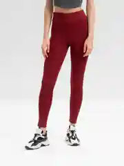 Бордовый женские спортивные легинсы Lacos-133, с сеточкой