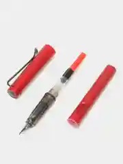 Багровый перьевая ручка