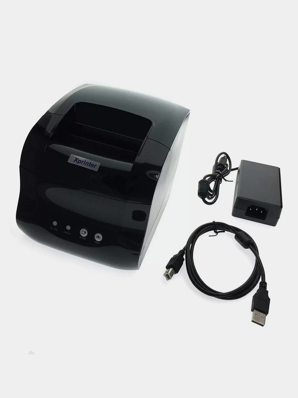 Принтер Xprinter XP-365B, термопринтер для этикеток, чеков, наклеек, черный