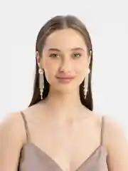 Алый серьги длинные висячие, вечерние, 20 видов