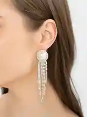 Алый серьги длинные висячие, вечерние, 20 видов