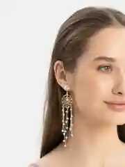 Золотой серьги длинные висячие, вечерние, 20 видов