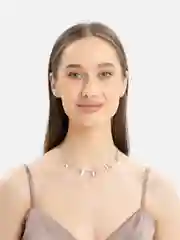 Серебряный цепочка с подвеской "Бабочки"